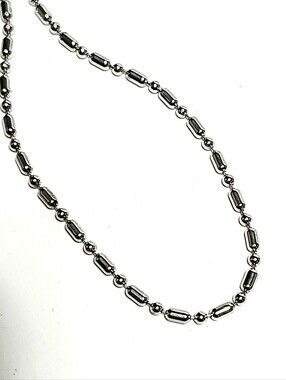 Sterling Silver Bead Chain Bracelet size 7"
